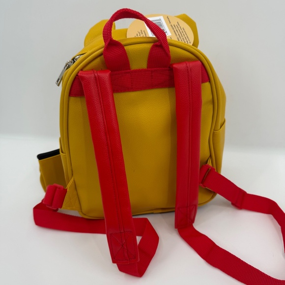 Disney Winnie The Pooh Backpack NEW Yellow Faux Leather Mini Honey Pot Coin - Picture 6 of 14
